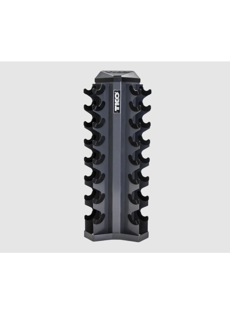TKO Vertical Dumbbell Rack | Space Saving Home & Commercial Gym Storage